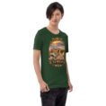 Forest Semnan unisex t-shirt, front view with Qasr-e Bahram caravanserai in the Dasht-e Kavir design
