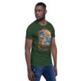 Forest Sistan and Baluchestan unisex t-shirt, front view with Shahr-e Sukhteh, the Burnt City design