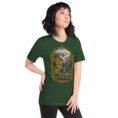 Forest Mazandaran unisex t-shirt, front view with terraced springs of Badab-e Surt in the Hyrcanian forest design
