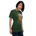 Forest Kohgiluyeh and Boyer-Ahmad unisex t-shirt, front view with Tang-e Balqis gorge and Mount Dena design