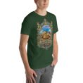 Forest West Azerbaijan unisex t-shirt, front view with Lake Urmia and the ancient Hasanlu mound design