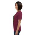 Maroon Kohgiluyeh and Boyer-Ahmad unisex t-shirt, with Tang-e Balqis gorge and Mount Dena design