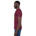 Maroon Ilam unisex t-shirt, with Razianeh Gorge in the Zagros Mountains design