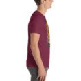 Maroon South Khorasan unisex t-shirt, with historic citadel of Birjand design
