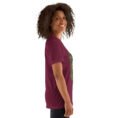 Maroon Gilan unisex t-shirt, with Rudkhan Castle in the Hyrcanian forest design