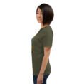 Military Green Kohgiluyeh and Boyer-Ahmad unisex t-shirt, with Tang-e Balqis gorge and Mount Dena design