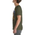 Military Green Khorasan Razavi unisex t-shirt, with Tomb of Ferdowsi in ancient Tus design