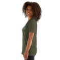 Military Green Gilan unisex t-shirt, with Rudkhan Castle in the Hyrcanian forest design