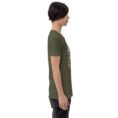 Military Green Ardabil unisex t-shirt, with ancient Shahr-e Yeri stone figures and Mount Sabalan design