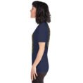 Navy Mazandaran unisex t-shirt, with terraced springs of Badab-e Surt in the Hyrcanian forest design
