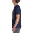 Navy Khorasan Razavi unisex t-shirt, with Tomb of Ferdowsi in ancient Tus design