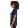 Navy Gilan unisex t-shirt, with Rudkhan Castle in the Hyrcanian forest design