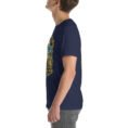 Navy East Azerbaijan unisex t-shirt, with Babak Castle and the Arasbaran valleys design