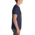 Navy Khorasan Razavi unisex t-shirt, with Tomb of Ferdowsi in ancient Tus design