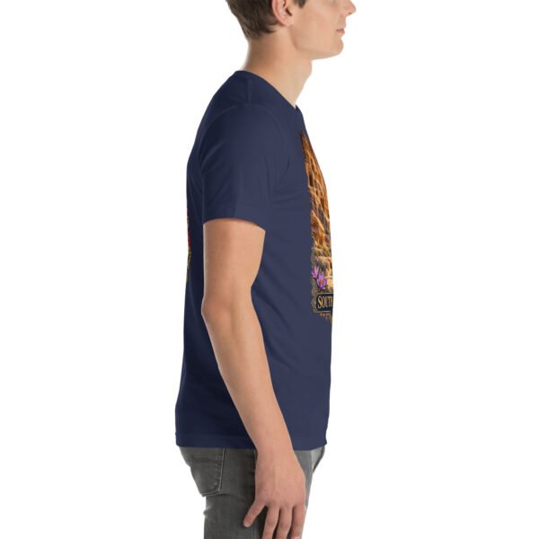 Navy South Khorasan unisex t-shirt, with historic citadel of Birjand design