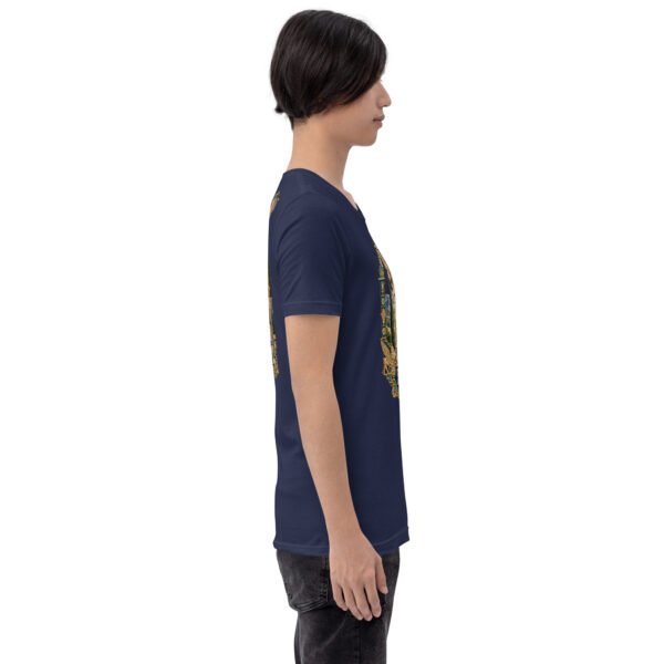 Navy Fars unisex t-shirt, with Persepolis and Achaemenid columns design