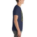 Navy East Azerbaijan unisex t-shirt, with Babak Castle and the Arasbaran valleys design