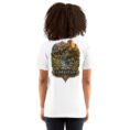 White Lorestan unisex t-shirt, back view with Falak-ol-Aflak Castle in Khorramabad design