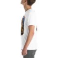 White Khorasan Razavi unisex t-shirt, with Tomb of Ferdowsi in ancient Tus design