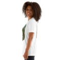 White Gilan unisex t-shirt, with Rudkhan Castle in the Hyrcanian forest design