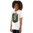 White Lorestan unisex t-shirt, front view with Falak-ol-Aflak Castle in Khorramabad design