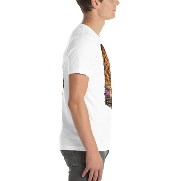 White South Khorasan unisex t-shirt, with historic citadel of Birjand design