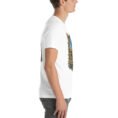 White West Azerbaijan unisex t-shirt, with Lake Urmia and the ancient Hasanlu mound design