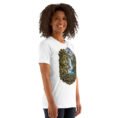 White Lorestan unisex t-shirt, front view with Falak-ol-Aflak Castle in Khorramabad design